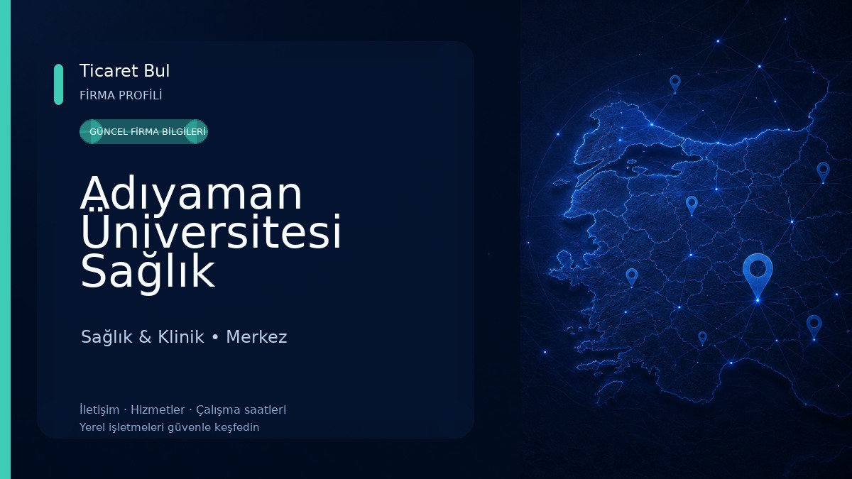 Adıyaman Üniversitesi Sağlık Hizmetleri MYO Sağlık & Klinik