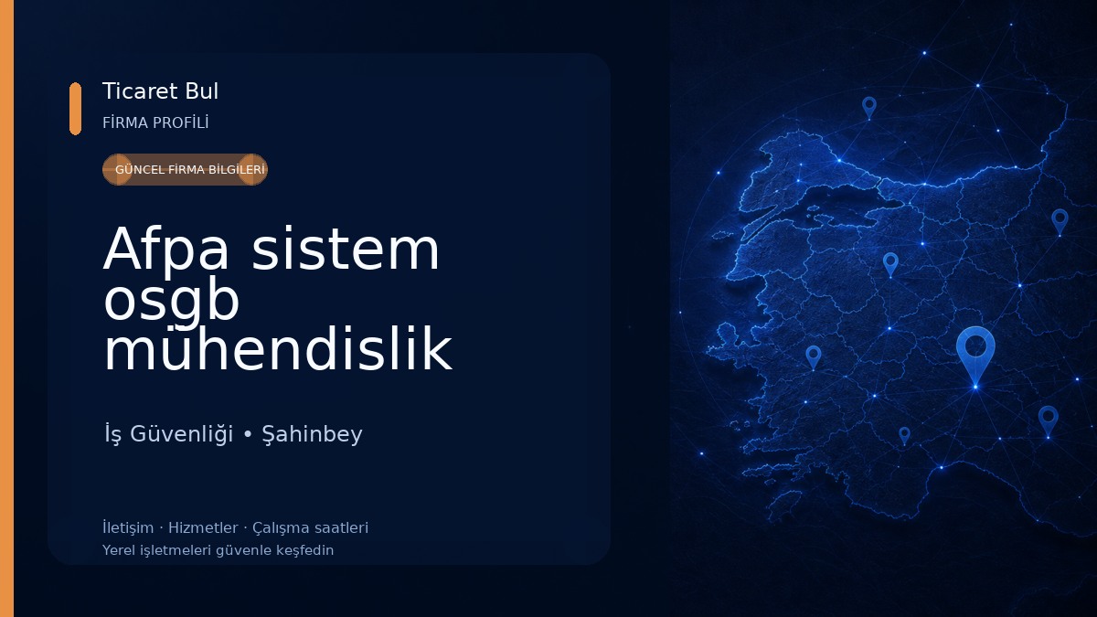 Afpa sistem osgb mühendislik