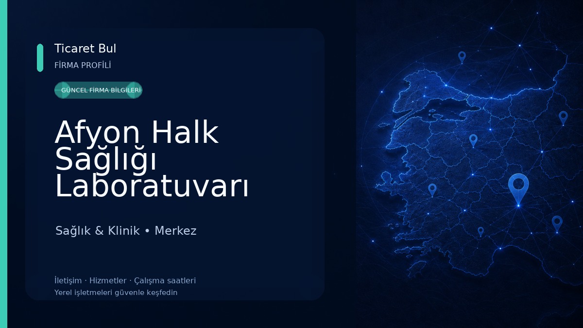 Afyon Halk Sağlığı Laboratuvarı Sağlık & Klinik