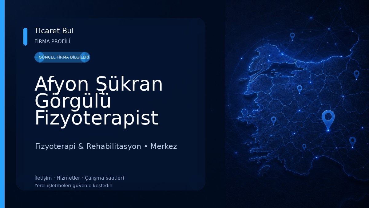 Afyon Şükran Görgülü Fizyoterapist