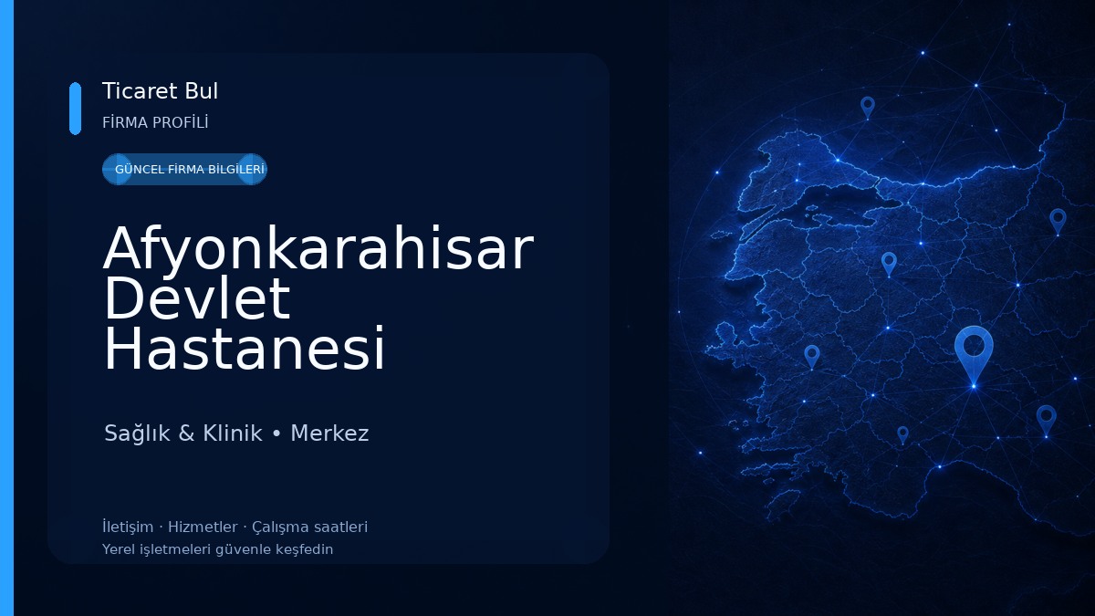 Afyonkarahisar Devlet Hastanesi Sağlık & Klinik