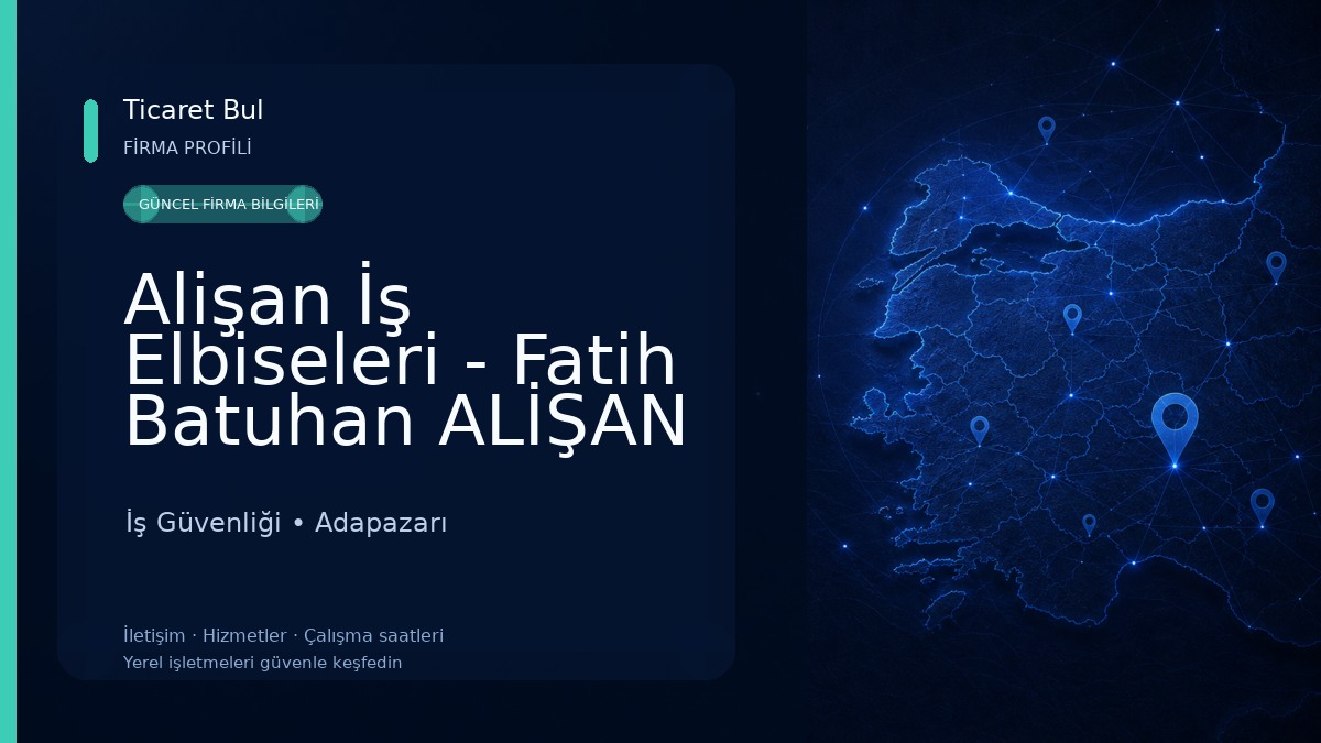 Alişan İş Elbiseleri - Fatih Batuhan ALİŞAN