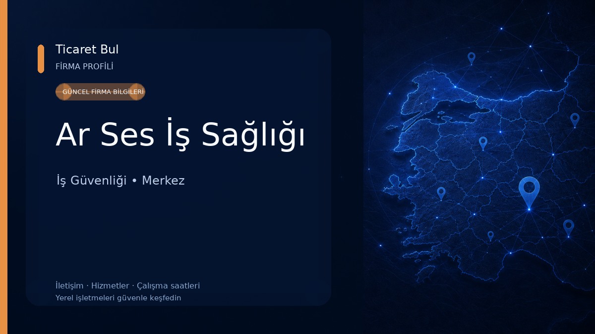 Ar Ses İş Sağlığı İş Güvenliği