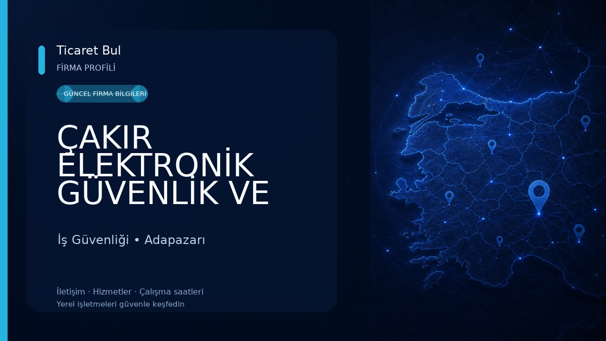 ÇAKIR ELEKTRONİK GÜVENLİK VE UYDU ANTEN SİSTEMLERİ Sakarya 