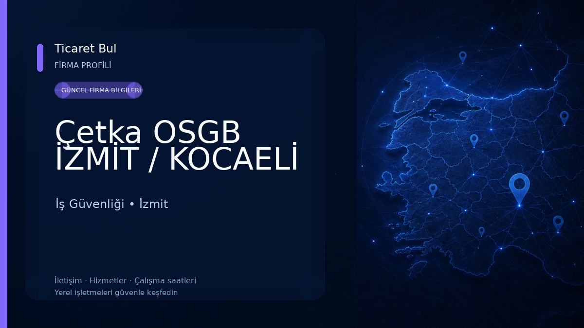 Çetka OSGB İZMİT / KOCAELİ