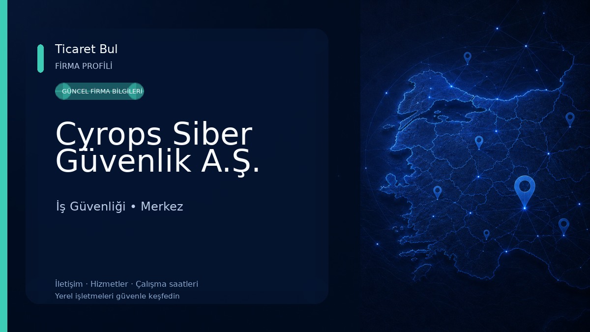 Cyrops Siber Güvenlik A.Ş.