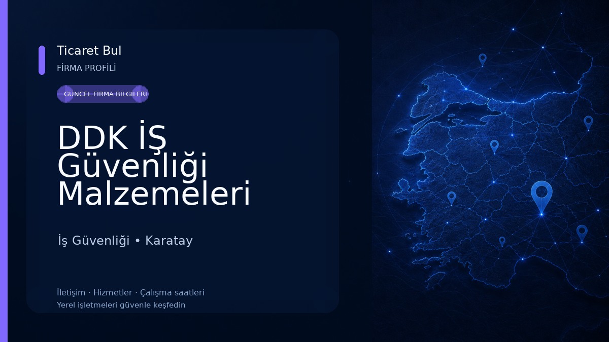 DDK İŞ Güvenliği Malzemeleri İş Güvenliği