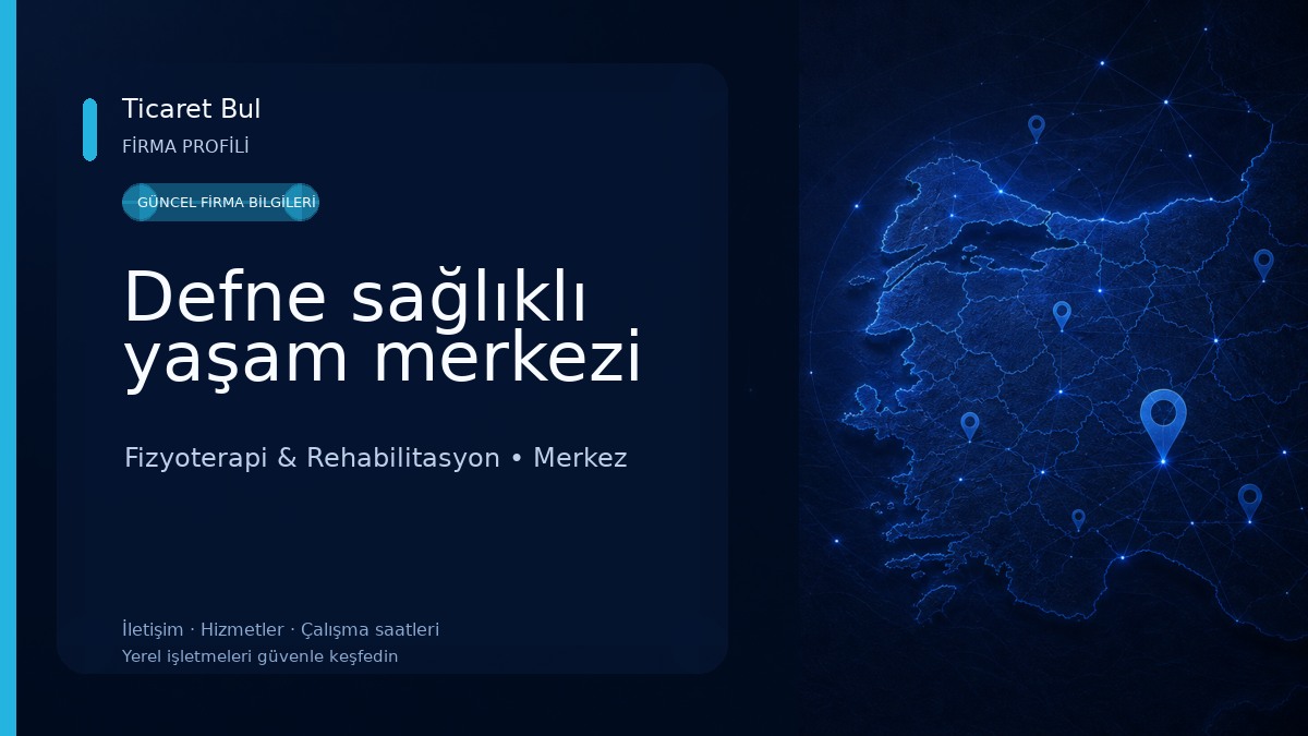 Defne sağlıklı yaşam merkezi Fizyoterapi & Rehabilitasyon