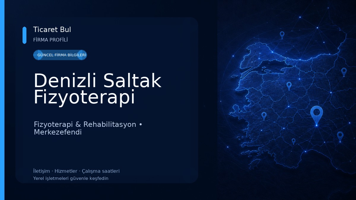 Denizli Saltak Fizyoterapi Fizyoterapi & Rehabilitasyon