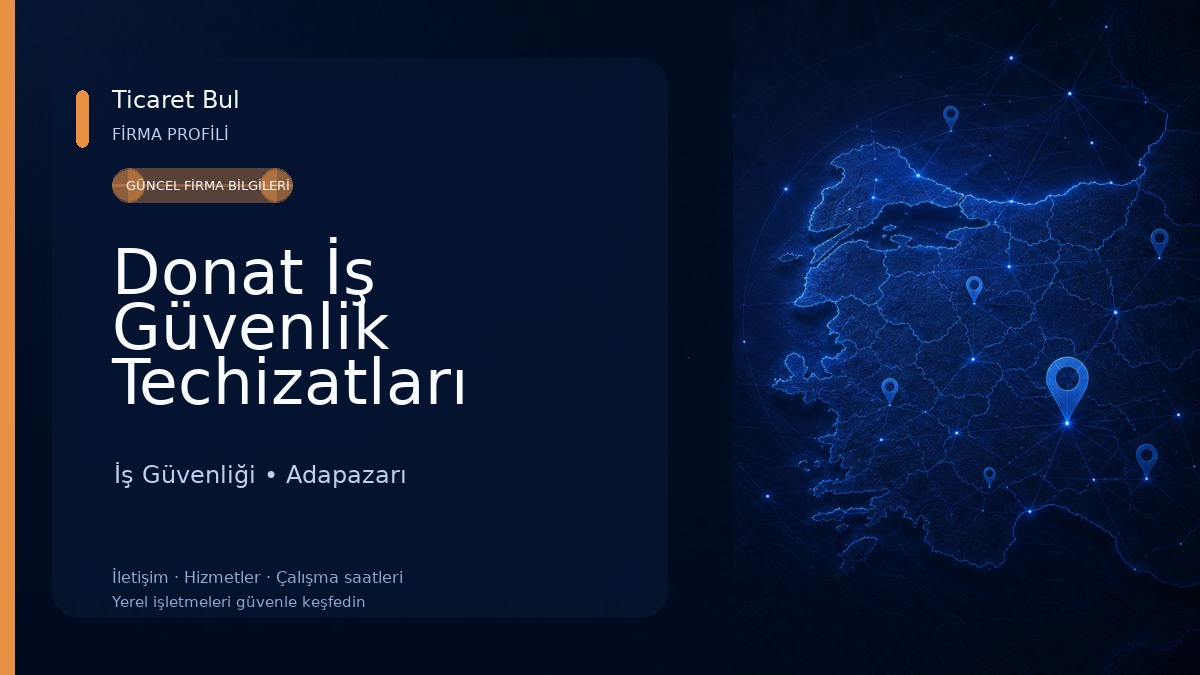 Donat İş Güvenlik Techizatları İş Güvenliği