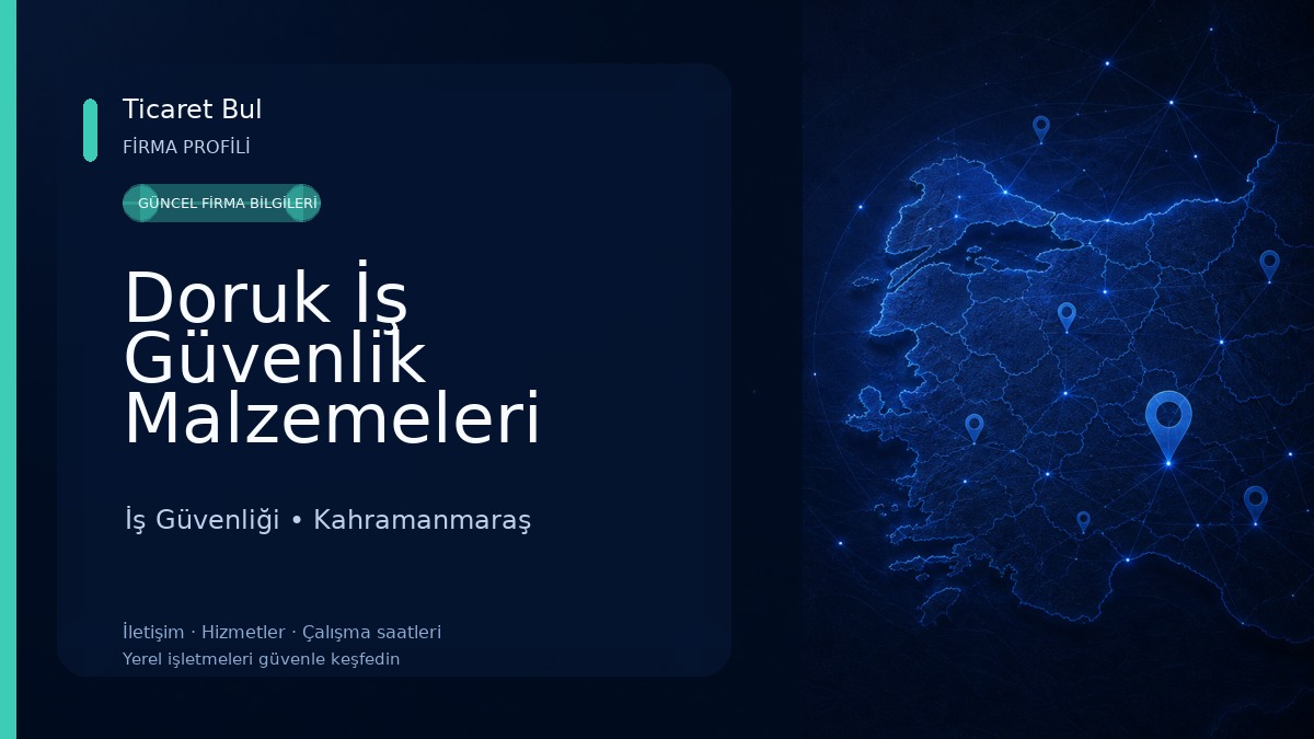 Doruk İş Güvenlik Malzemeleri İş Güvenliği