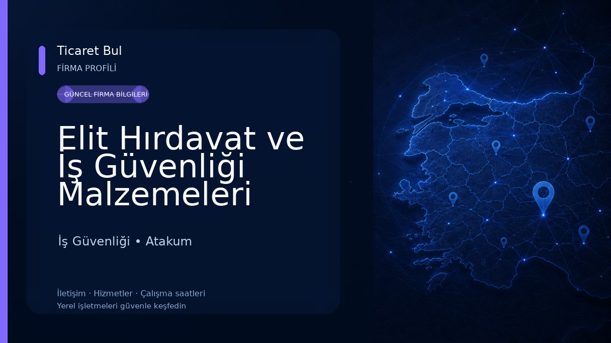 Elit Hırdavat ve İş Güvenliği Malzemeleri 