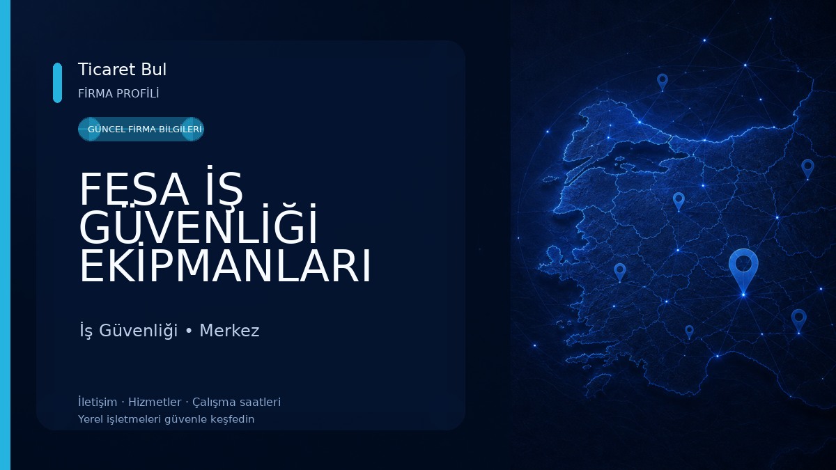 FESA İŞ GÜVENLİĞİ EKİPMANLARI