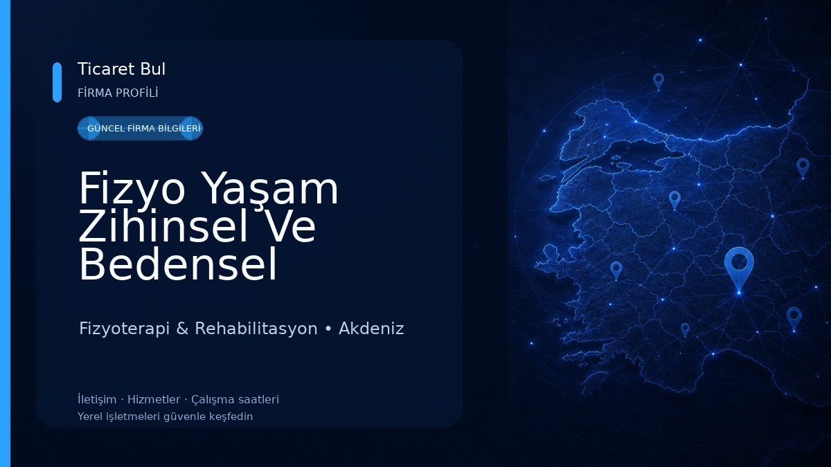 Fizyo Yaşam Zihinsel Ve Bedensel Engelliler Rehberlik Merkez Fizyoterapi & Rehabilitasyon