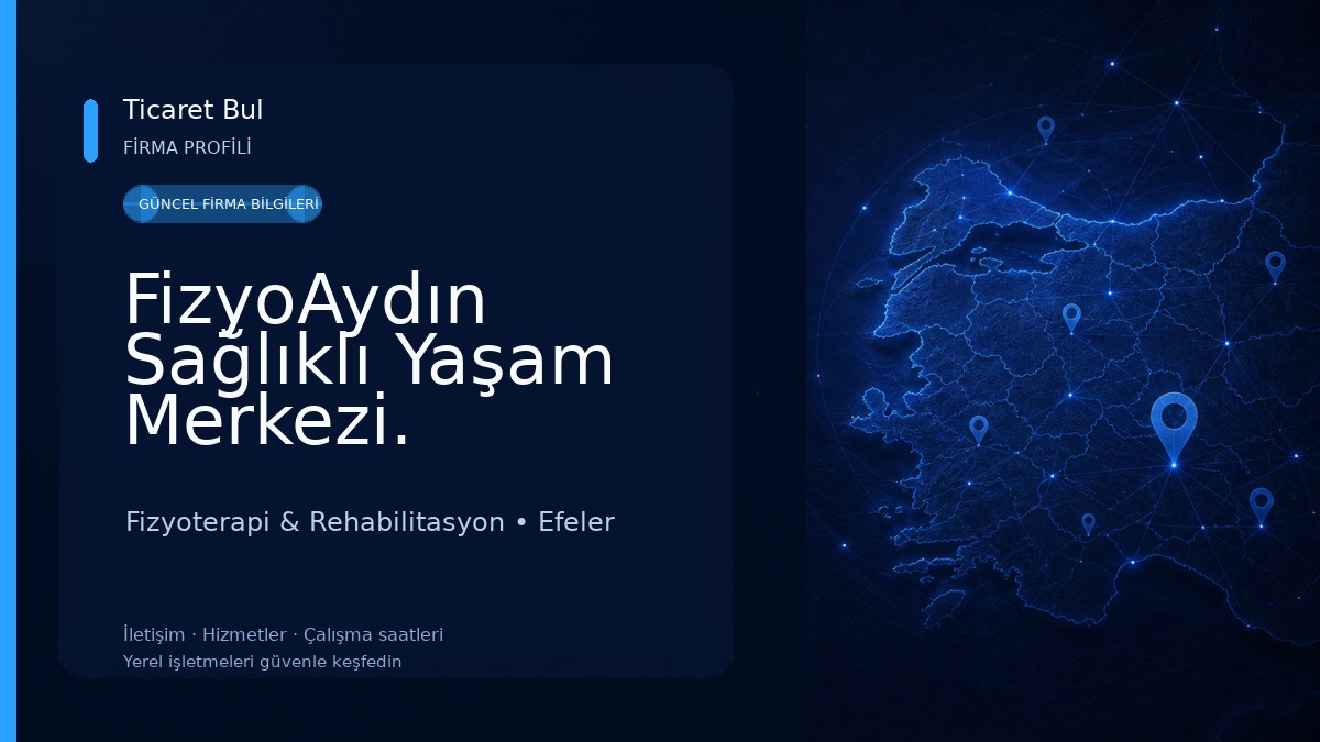 FizyoAydın Sağlıklı Yaşam Merkezi. Fizyoterapist Necla Büşra SALIŞ 