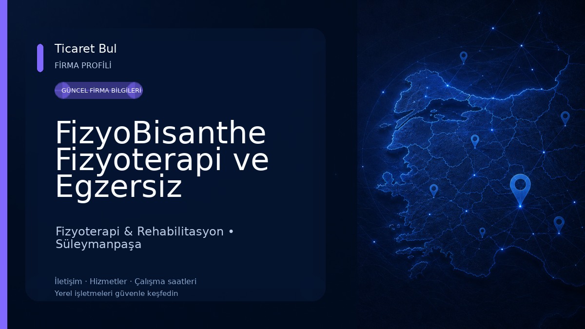 FizyoBisanthe Fizyoterapi ve Egzersiz Danışmanlık Merkezi Fizyoterapi & Rehabilitasyon