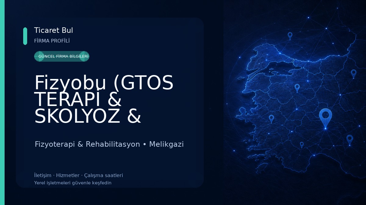 Fizyobu (GTOS TERAPİ & SKOLYOZ & KAMBURLUK(KİFOZ) Fizyoterapist) fzt.Buket Kamer ÖNER Fizyoterapi Hizmetleri