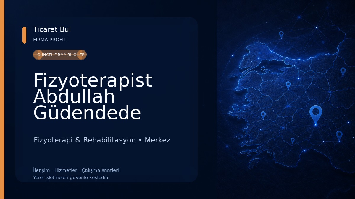 Fizyoterapist Abdullah Güdendede