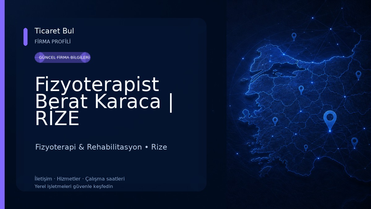 Fizyoterapist Berat Karaca | RİZE 