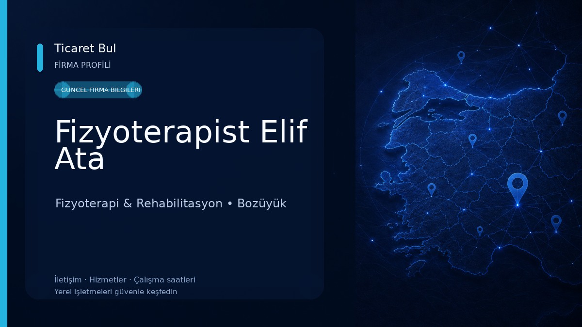 Fizyoterapist Elif Ata Fizyoterapi & Rehabilitasyon
