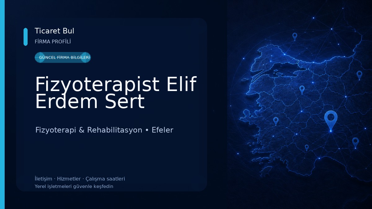 Fizyoterapist Elif Erdem Sert 
