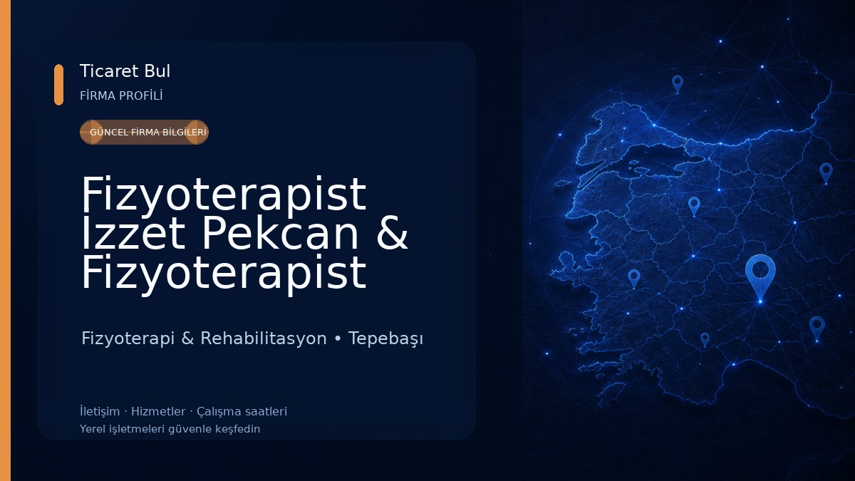Fizyoterapist İzzet Pekcan & Fizyoterapist Yiğit Özkan Özel Sağlık Meslek Hizmet Birimi