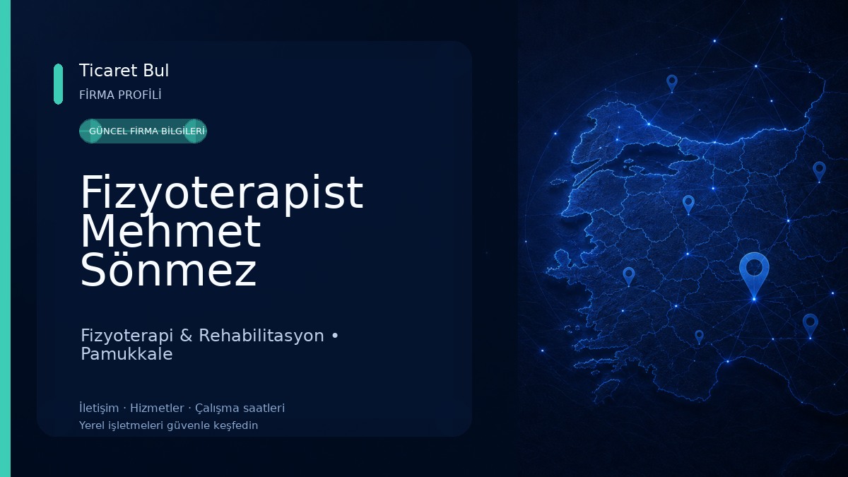 Fizyoterapist Mehmet Sönmez Fizyoterapi & Rehabilitasyon