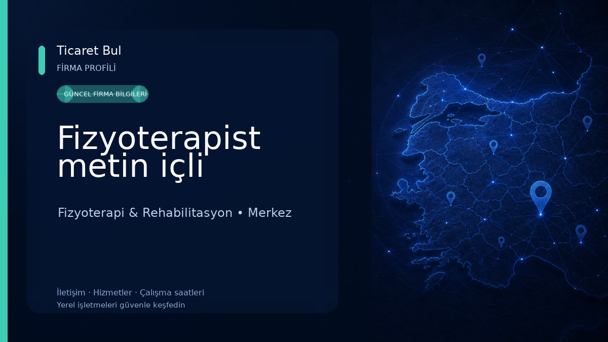 Fizyoterapist metin içli Fizyoterapi & Rehabilitasyon