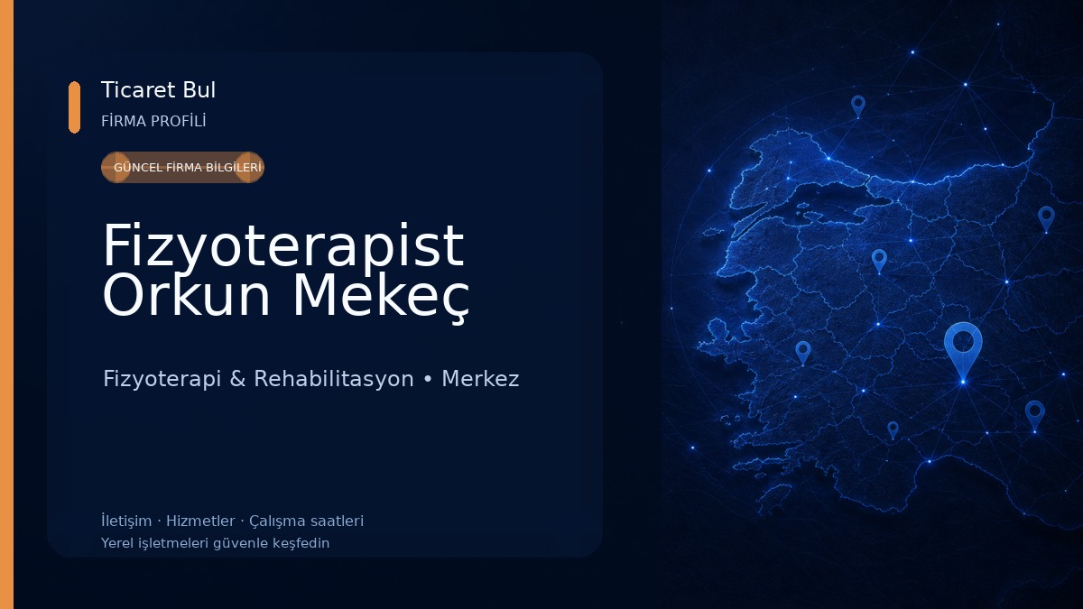 Fizyoterapist Orkun Mekeç
