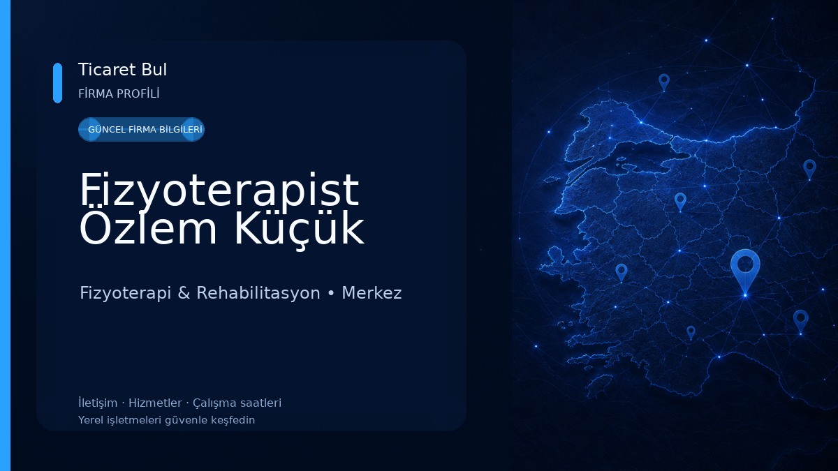 Fizyoterapist Özlem Küçük