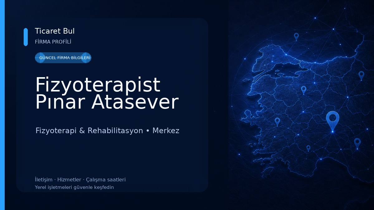 Fizyoterapist Pınar Atasever 