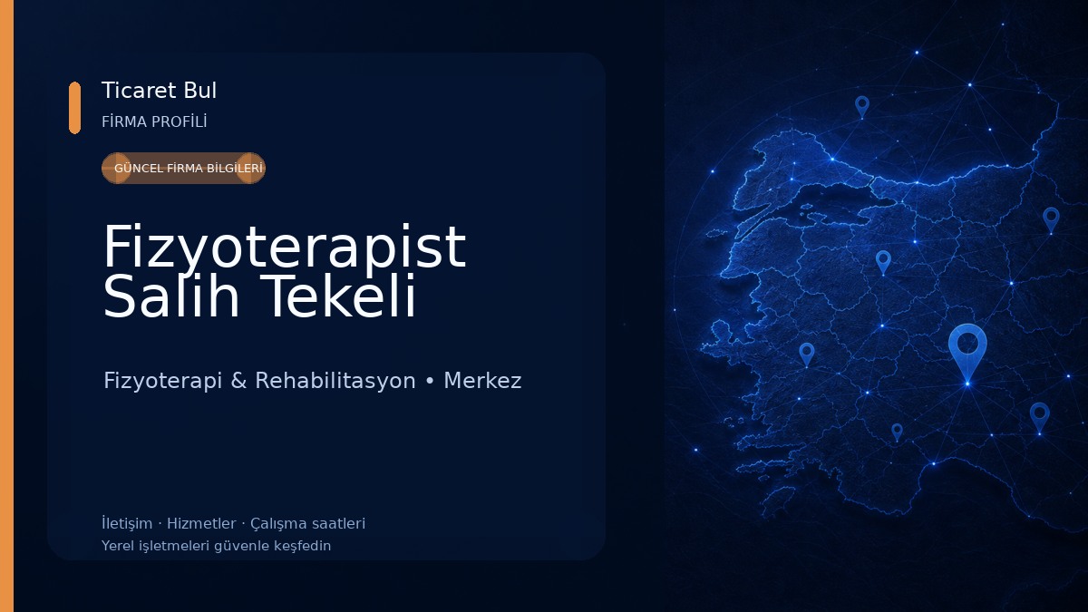 Fizyoterapist Salih Tekeli 