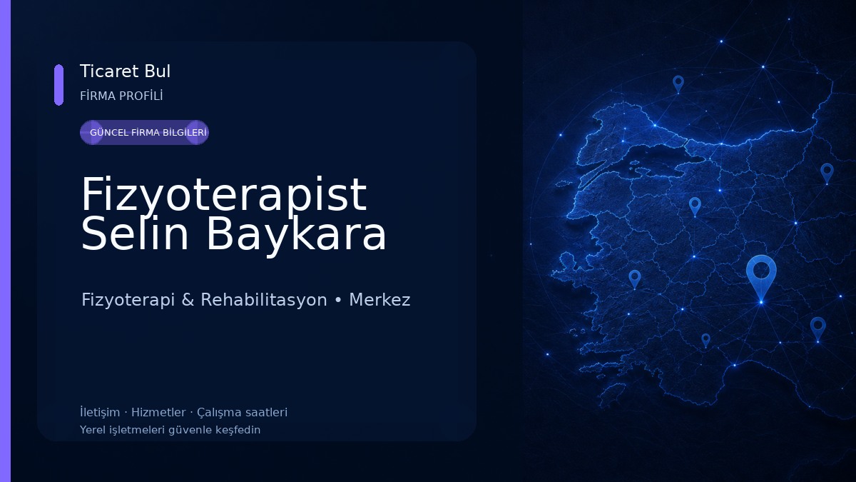 Fizyoterapist Selin Baykara Fizyoterapi & Rehabilitasyon