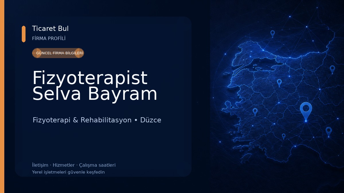 Fizyoterapist Selva Bayram Fizyoterapi & Rehabilitasyon