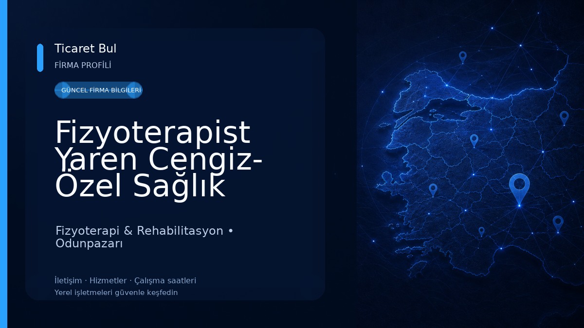 Fizyoterapist Yaren Cengiz- Özel Sağlık Meslek Hizmet Birimi 