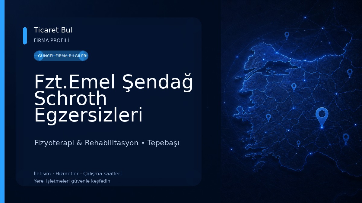 Fzt.Emel Şendağ Schroth Egzersizleri Fizyoterapi & Rehabilitasyon