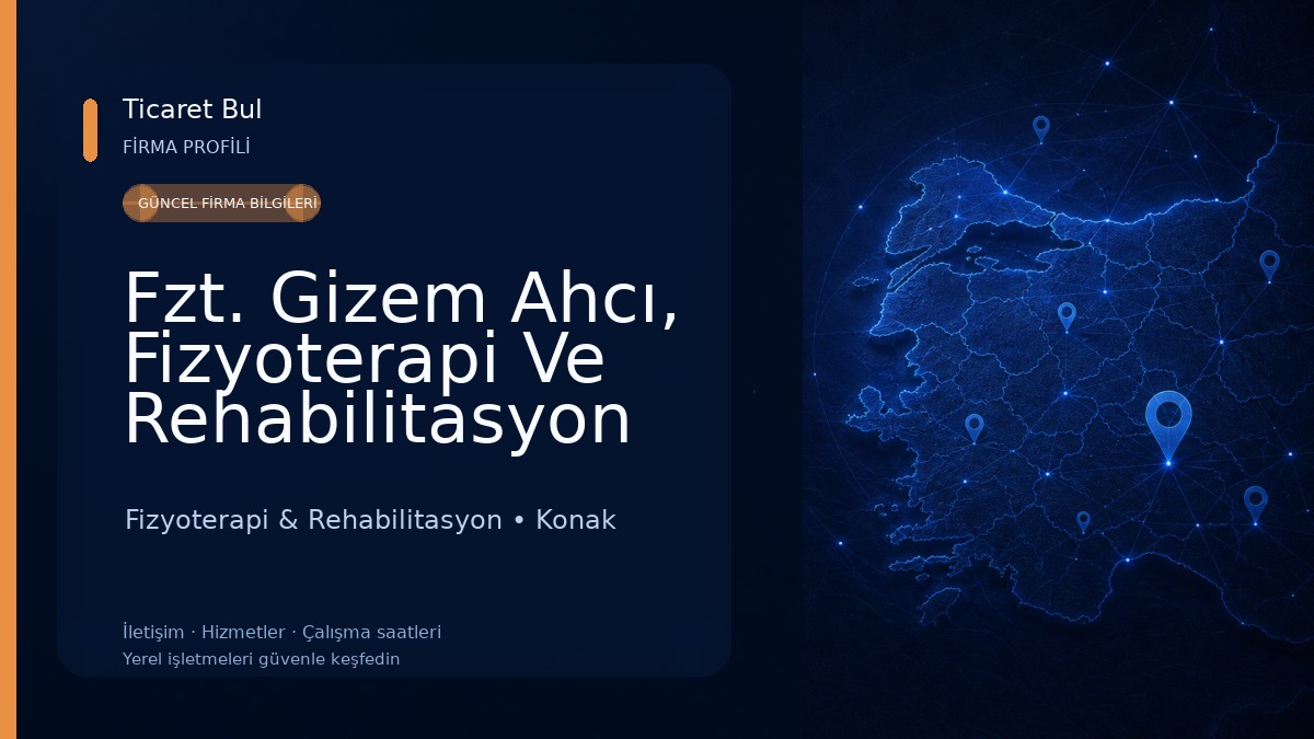 Fzt. Gizem Ahcı, Fizyoterapi Ve Rehabilitasyon Fizyoterapi & Rehabilitasyon