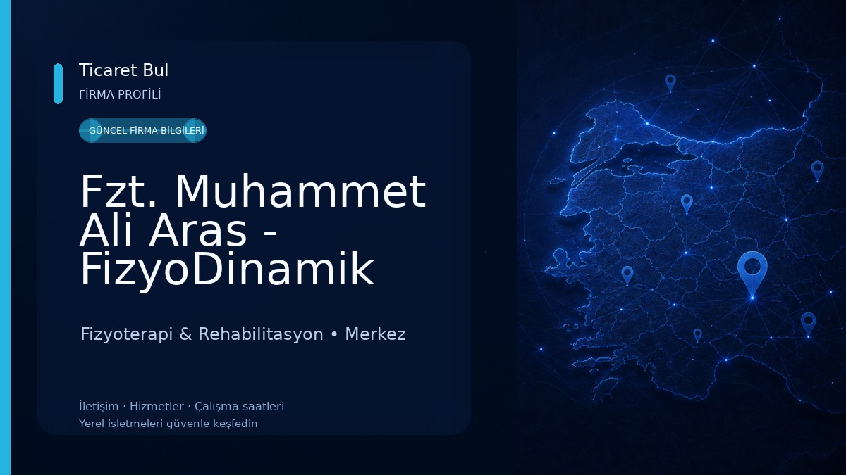 Fzt. Muhammet Ali Aras - FizyoDinamik 
