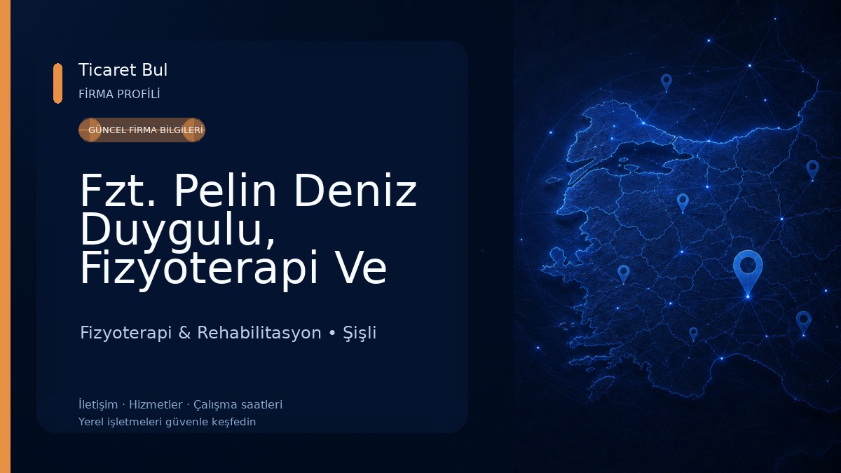 Fzt. Pelin Deniz Duygulu, Fizyoterapi Ve Rehabilitasyon Fizyoterapi & Rehabilitasyon
