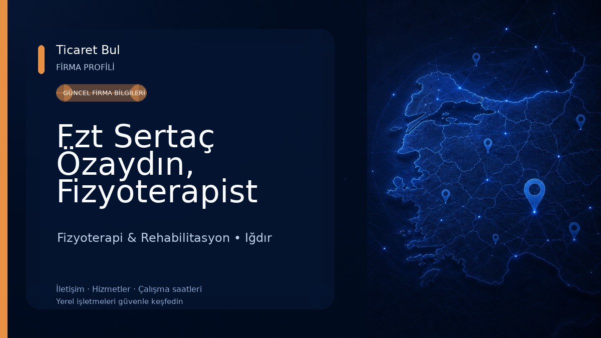 Fzt Sertaç Özaydın, Fizyoterapist 