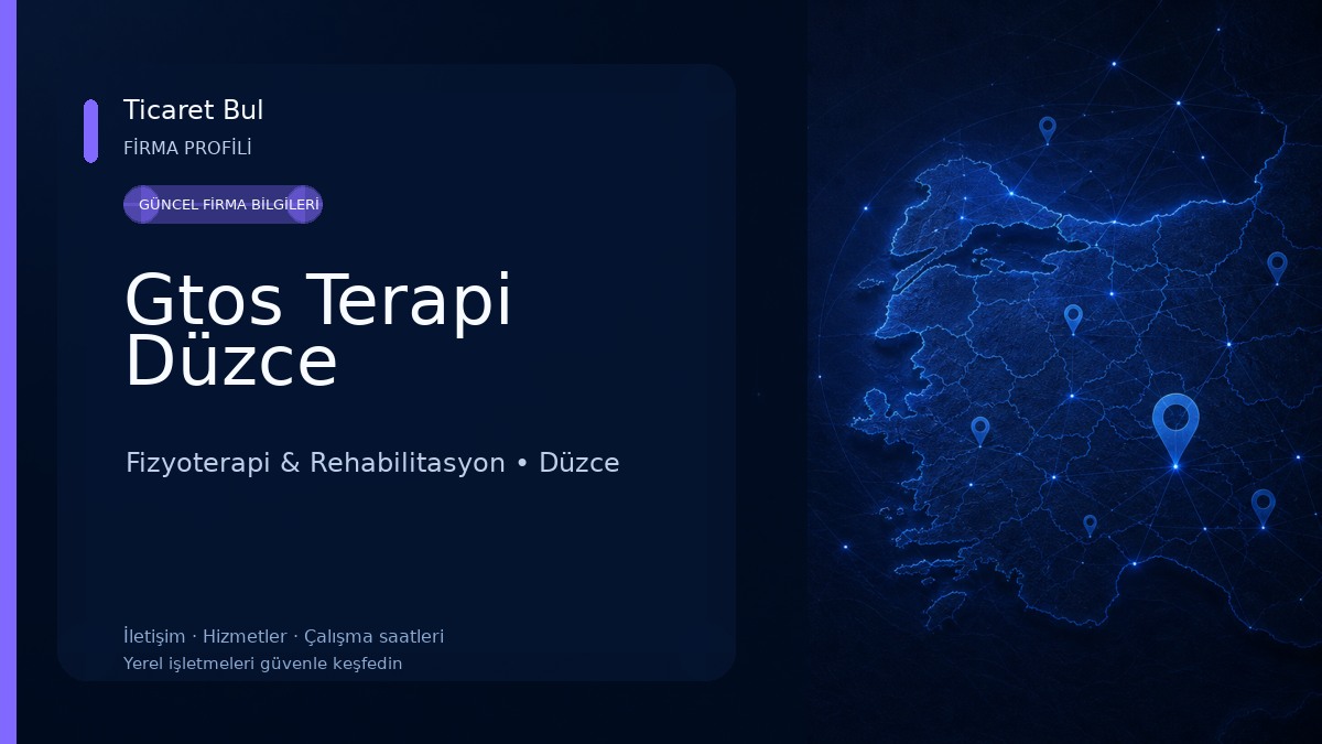 Gtos Terapi Düzce 