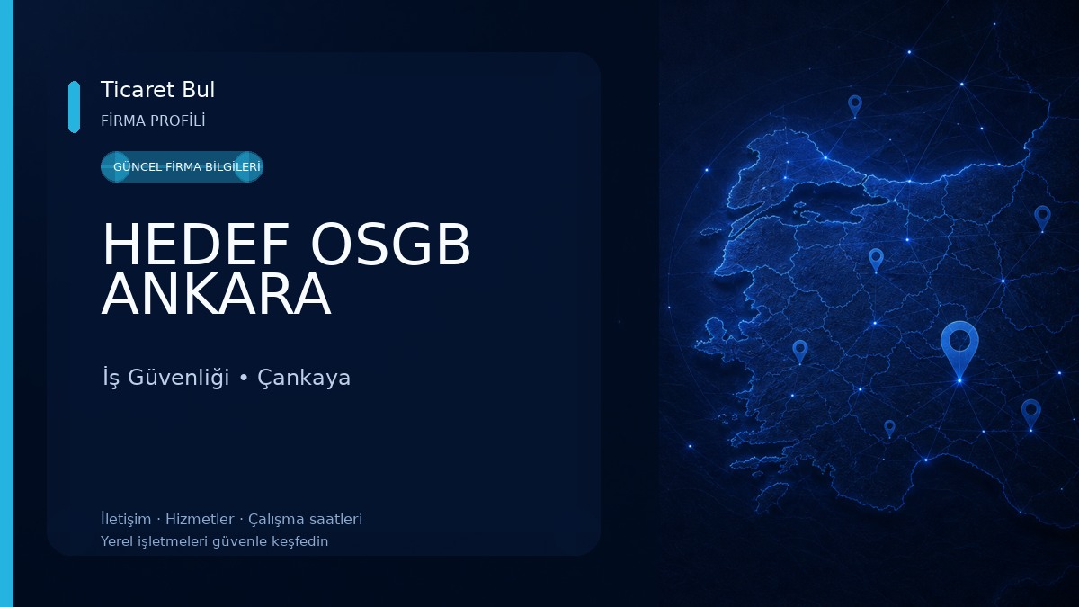 HEDEF OSGB ANKARA İş Güvenliği