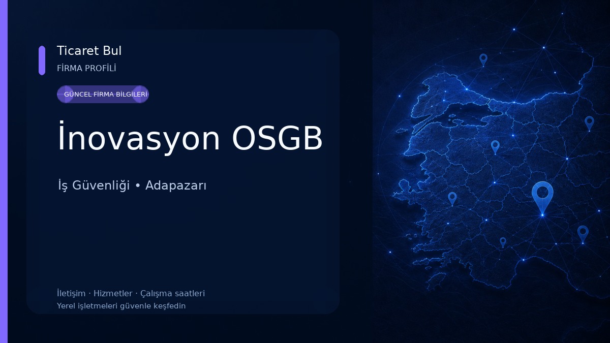 İnovasyon OSGB İş Güvenliği