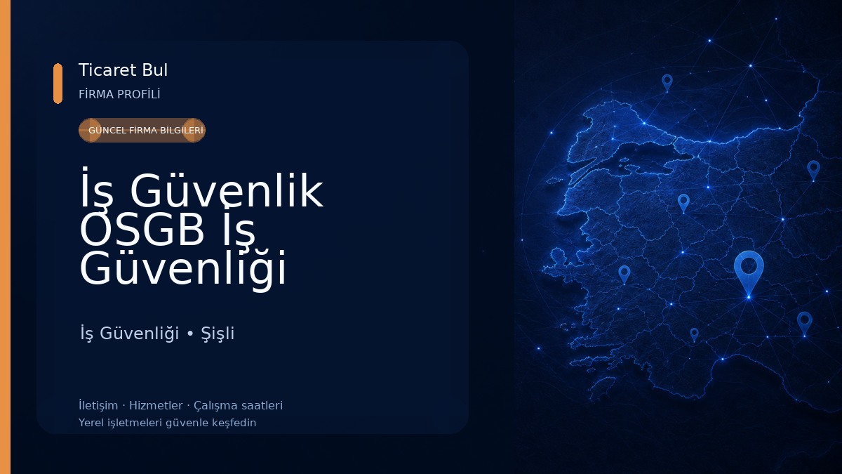 İş Güvenlik OSGB İş Güvenliği Malzemeleri