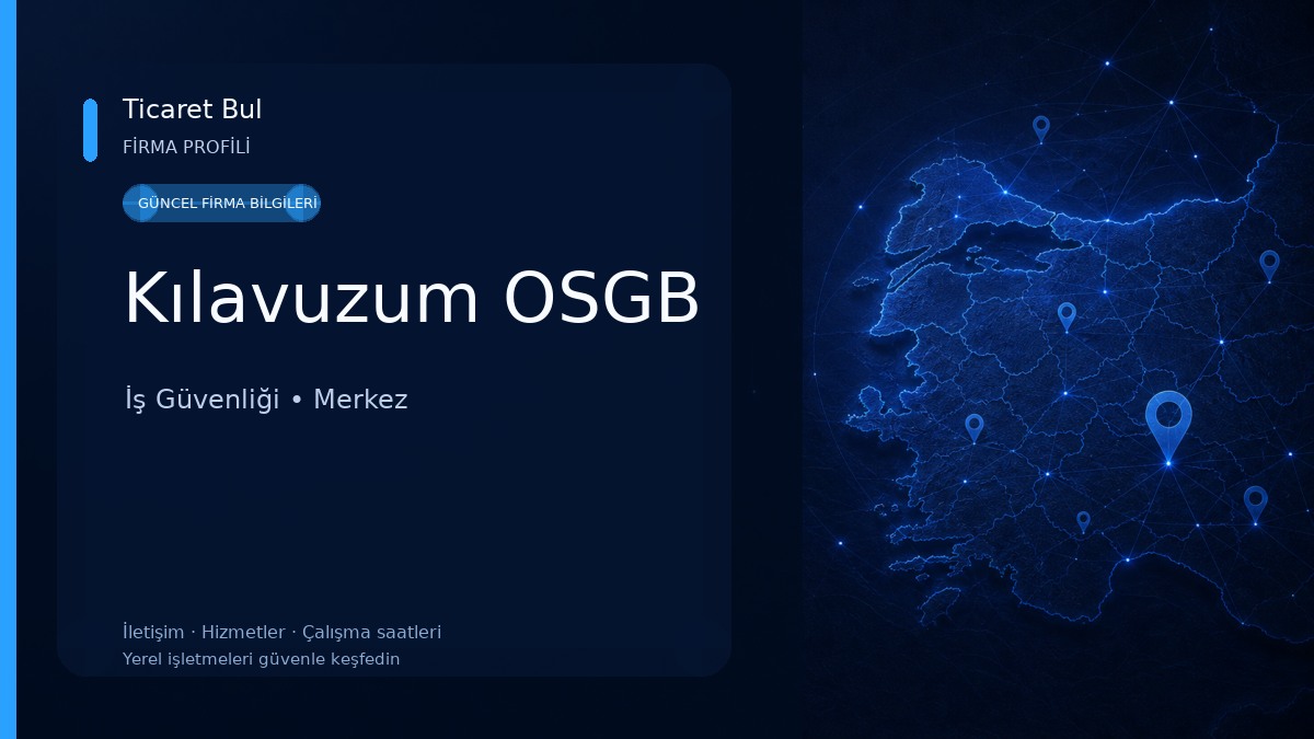 Kılavuzum OSGB İş Güvenliği
