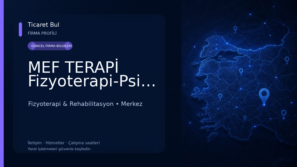 MEF TERAPİ Fizyoterapi-Psikoloji-Diyetisyen-Pilates 