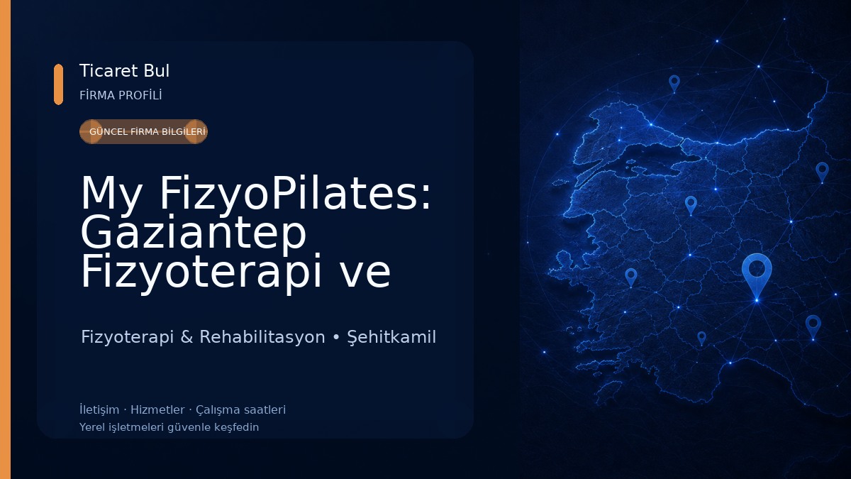 My FizyoPilates: Gaziantep Fizyoterapi ve Rehabilitasyon