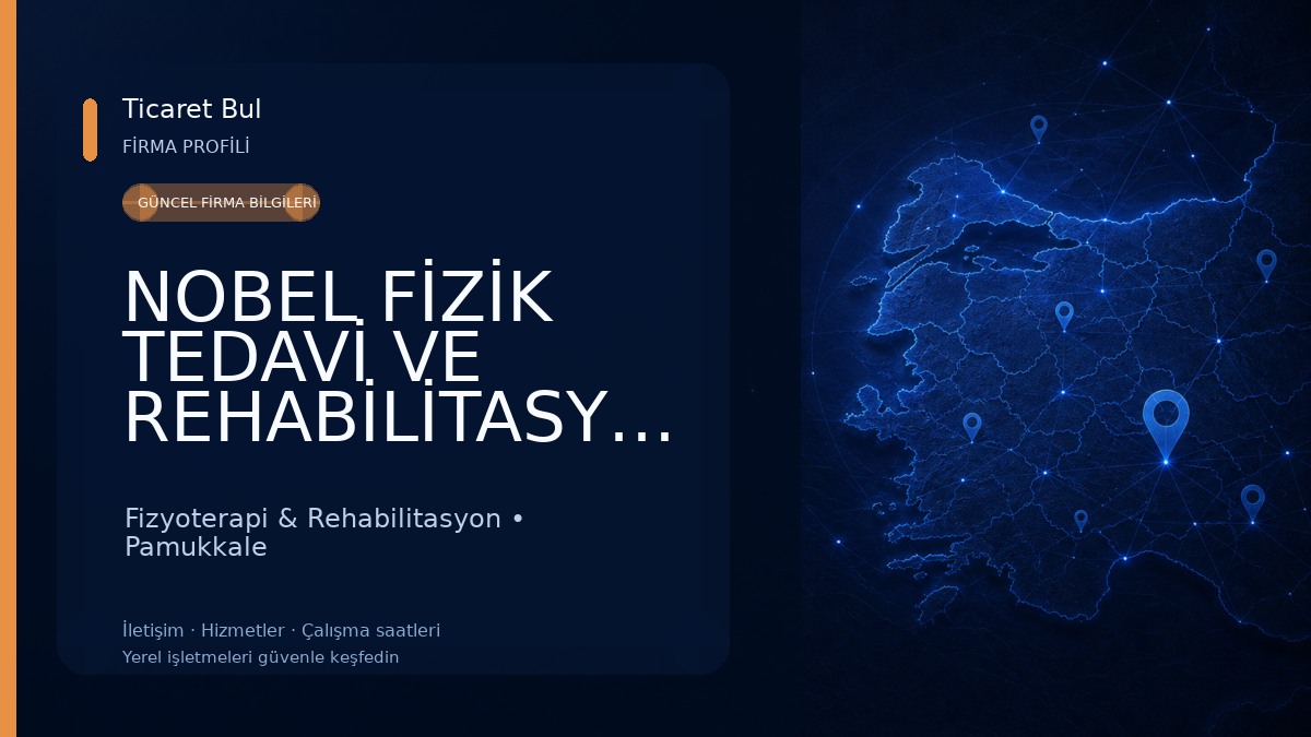 NOBEL FİZİK TEDAVİ VE REHABİLİTASYON TIP MERKEZİ Fizyoterapi & Rehabilitasyon