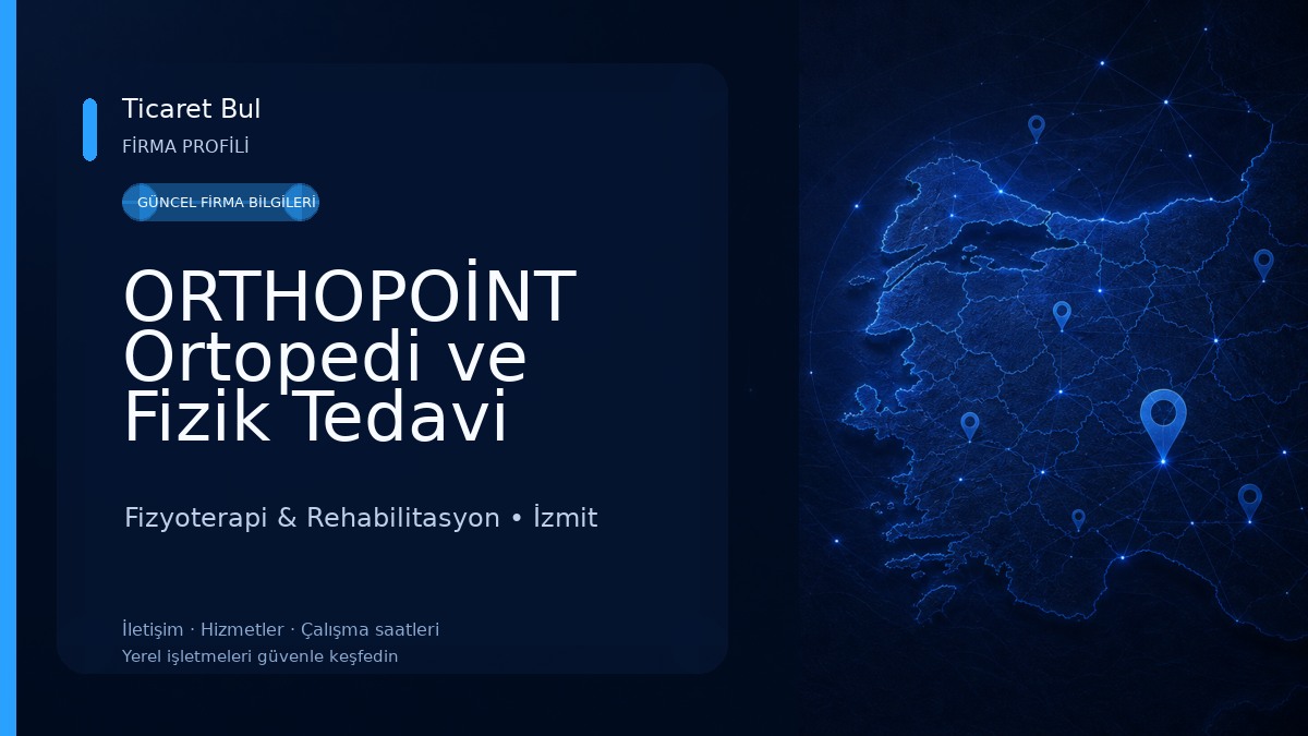 ORTHOPOİNT Ortopedi ve Fizik Tedavi Kliniği Fizyoterapi & Rehabilitasyon