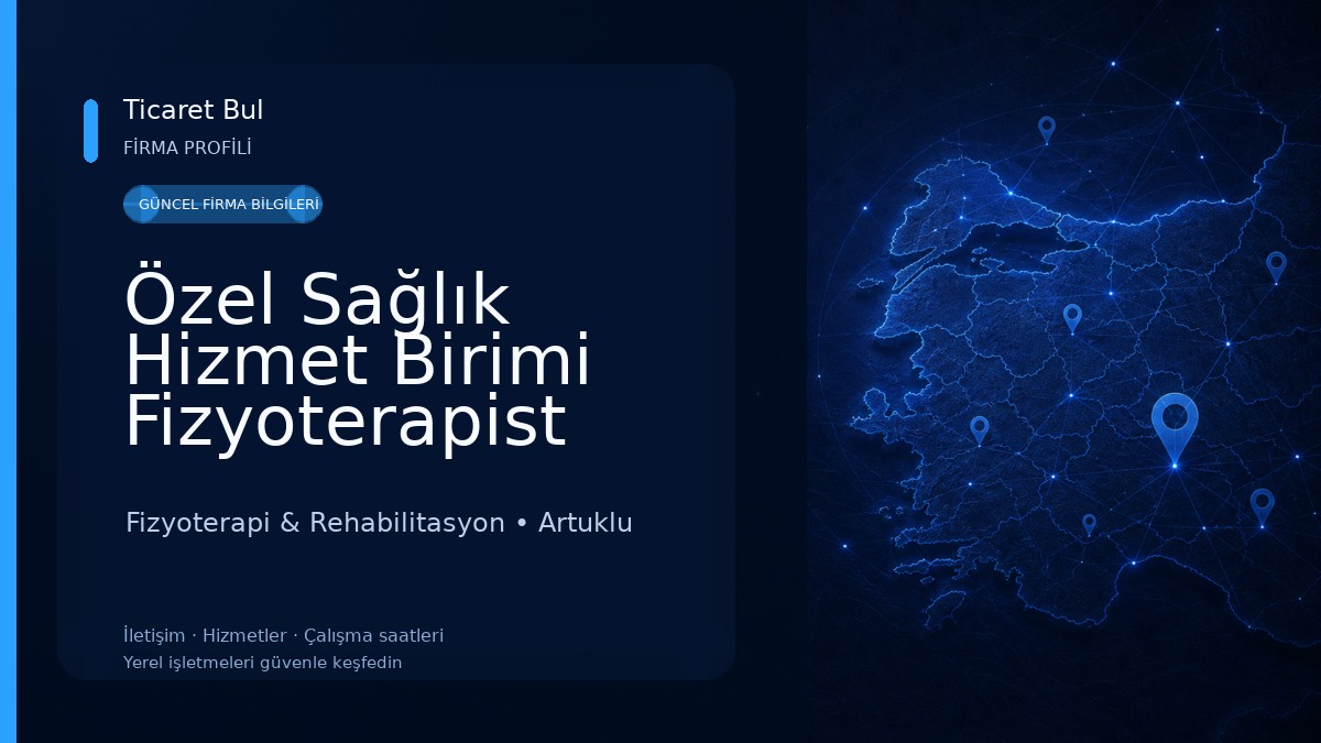 Özel Sağlık Hizmet Birimi Fizyoterapist Ayşenur Hamidi 